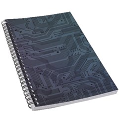 Circuit Board Circuits Mother Board Computer Chip 5 5  X 8 5  Notebook by Ravend