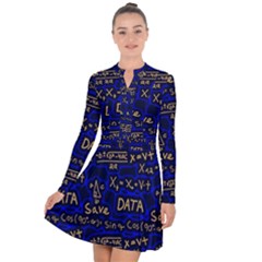 Art Pattern Design Background Graphic Long Sleeve Panel Dress by Ravend