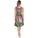 Chic Choice Classic Watercolor Flowers Knee Length Skater Dress With Pockets View4