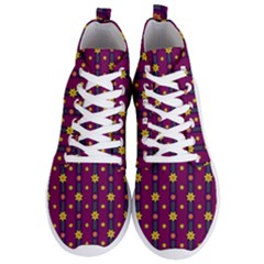 Purple Background Graphic Decor Backdrop Design Art Men s Lightweight High Top Sneakers