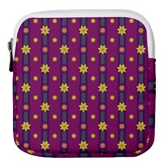 Purple Background Graphic Decor Backdrop Design Art Mini Square Pouch by Ravend