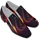 Ai Generated Swirls Space Design Fractal Light 3d Art Pattern Women Slip On Heel Loafers View3
