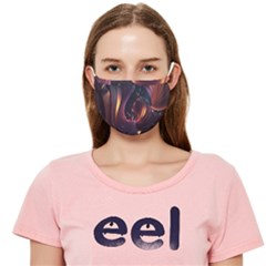 Ai Generated Swirls Space Design Fractal Light 3d Art Pattern Cloth Face Mask (adult)