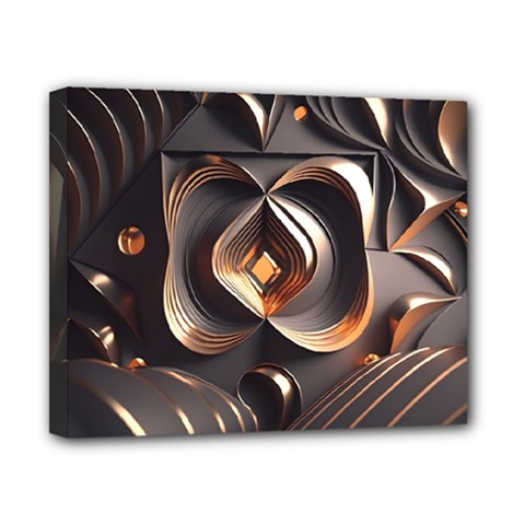 Ai Generated Swirls Space Design Fractal Light 3d Pattern Canvas 10  X 8  (stretched)