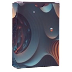 Ai Generated Space Design Fractal Light Motion Playing Cards Single Design (rectangle) With Custom Box by Ravend