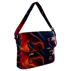Ai Generated Swirl Splash Blaze Design Art Buckle Messenger Bag