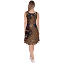 Peacock Plumage Bird Decorative Pattern Graceful Knee Length Skater Dress With Pockets View4