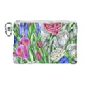 Celestial And Charming Florals Canvas Cosmetic Bag (Large) View1