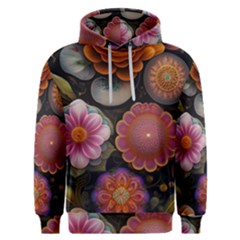 Ai Generated Floral Pattern Flowers Floral Men s Overhead Hoodie