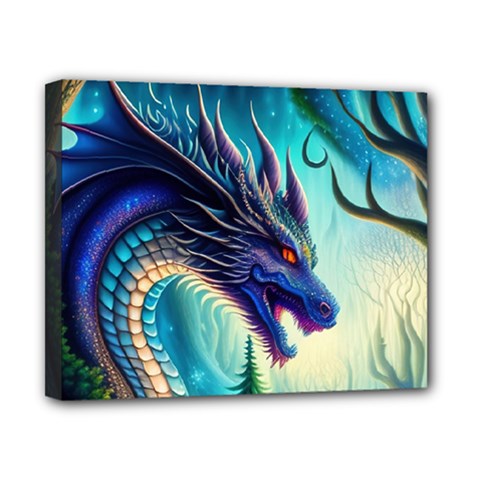 Ai Generated Dragon Fractal Art Texture Canvas 10  X 8  (stretched) by Ravend
