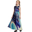 Ai Generated Dragon Fractal Art Texture Kids  Satin Sleeveless Maxi Dress View2