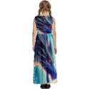 Ai Generated Dragon Fractal Art Texture Kids  Satin Sleeveless Maxi Dress View4