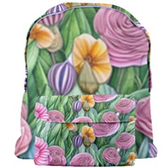 Delicate And Dazzling Watercolor Flowers Giant Full Print Backpack by GardenOfOphir