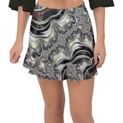 Fractal Background Pattern Texture Abstract Design Art Fishtail Mini Chiffon Skirt