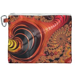 Fractal Background Pattern Texture Abstract Design Canvas Cosmetic Bag (xxl)