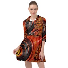 Fractal Background Pattern Texture Abstract Design Mini Skater Shirt Dress