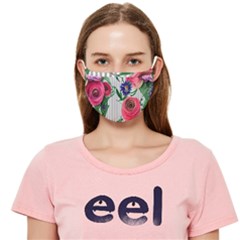 Cheerful Watercolor Flowers Cloth Face Mask (adult) by GardenOfOphir