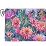 Retro Floral Canvas Cosmetic Bag (XXXL)