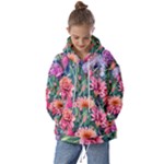 Retro Floral Kids  Oversized Hoodie