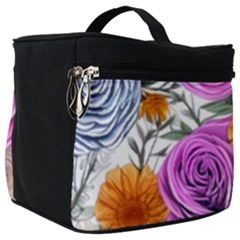 Country-chic Watercolor Flowers Make Up Travel Bag (big) by GardenOfOphir