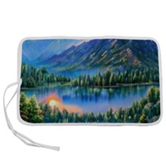 Stunning Sunset By The Lake Pen Storage Case (m) by GardenOfOphir