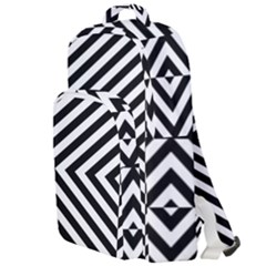 Abstract Lines Pattern Art Design Background Double Compartment Backpack