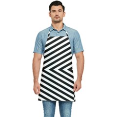 Abstract Lines Pattern Art Design Background Kitchen Apron