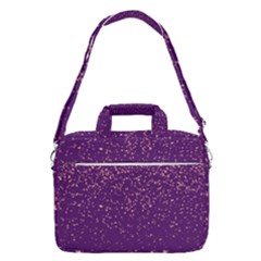 Purple Glittery Backdrop Scrapbooking Sparkle Macbook Pro 16  Shoulder Laptop Bag by Ravend