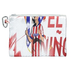 Fernando Torres Wallpaper Canvas Cosmetic Bag (xl) by artworkshop