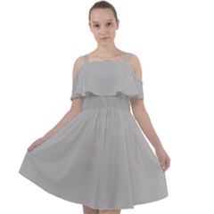 Grey Cloud	 - 	cut Out Shoulders Chiffon Dress by ColorfulDresses