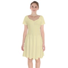 Sugar Cookie	 - 	short Sleeve Bardot Dress