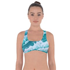 Waves On The Ocean Ii Got No Strings Sports Bra by GardenOfOphir