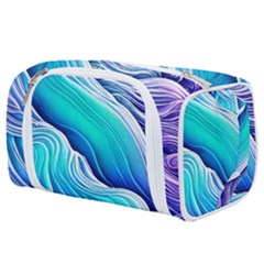 Ocean Waves In Pastel Tones Toiletries Pouch by GardenOfOphir