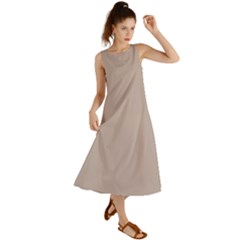 Silver Pink	 - 	summer Maxi Dress by ColorfulDresses