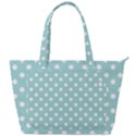 Blue And White Polka Dots Back Pocket Shoulder Bag  View1