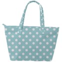 Blue And White Polka Dots Back Pocket Shoulder Bag  View2