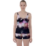 Firework Tie Front Two Piece Tankini