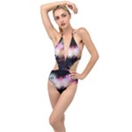 Firework Plunging Cut Out Swimsuit