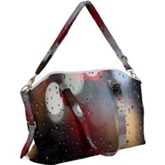 Rain On Window Canvas Crossbody Bag by artworkshop
