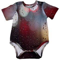 Rain On Window Baby Short Sleeve Bodysuit by artworkshop