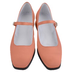 Vivid Tangerine Orange	 - 	mary Jane Shoes by ColorfulShoes