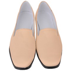 Soft Apricot Orange	 - 	classic Loafer Heels by ColorfulShoes