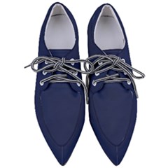 Space Cadet Blue	 - 	pointed Oxford Shoes by ColorfulShoes