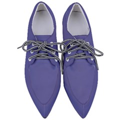 Blue Iris	 - 	pointed Oxford Shoes by ColorfulShoes