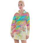 Abstract-14 Women s Long Sleeve Casual Dress