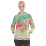 Abstract-14 Women s Hooded Pullover