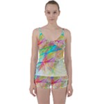 Abstract-14 Tie Front Two Piece Tankini
