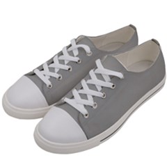 Just Silver Grey	 - 	low Top Canvas Sneakers by ColorfulShoes