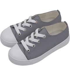 Pewter Grey	 - 	low Top Canvas Sneakers by ColorfulShoes