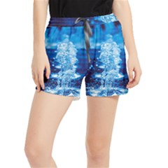 Water Blue Wallpaper Women s Runner Shorts by artworkshop